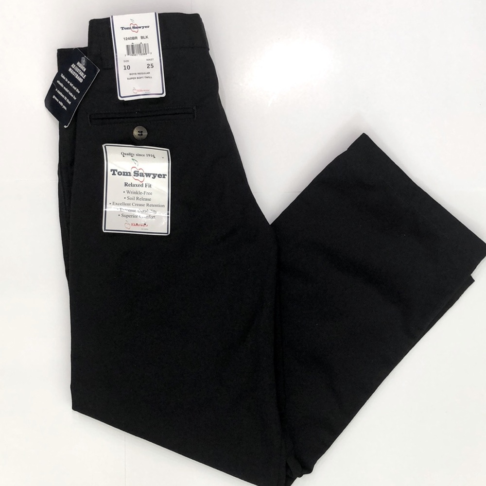 Black long pants uniform